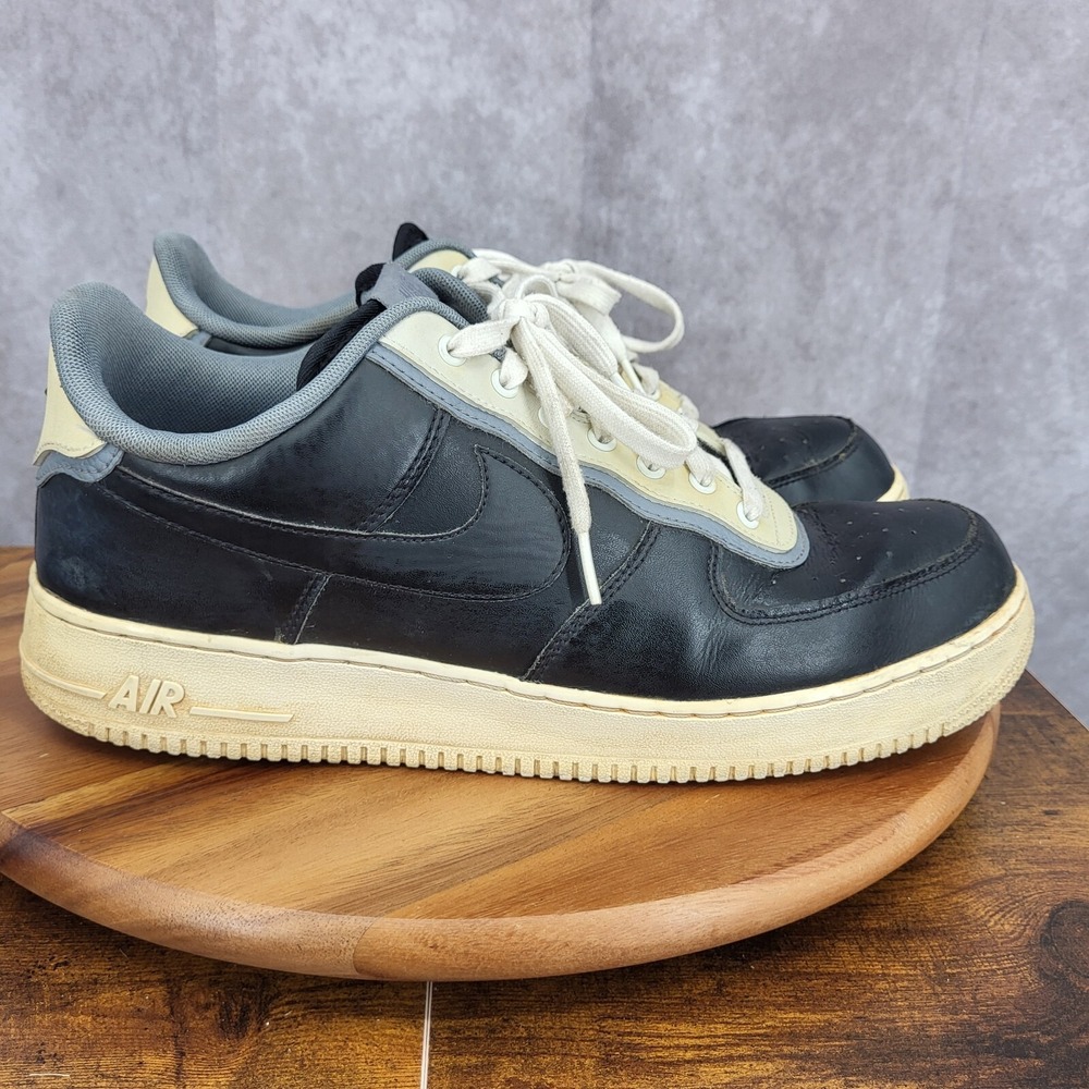 Nike Air Force 1 LV8 Sneakers Mens 13 Black Pure Platinum Lace Up Shoes Platinum